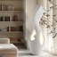 Lampes sur pied blanches en mousse haute densité