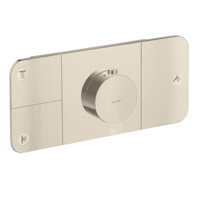 One Modern 4-Handle 10.63" Wide Thermostatic Shower Valve Trim