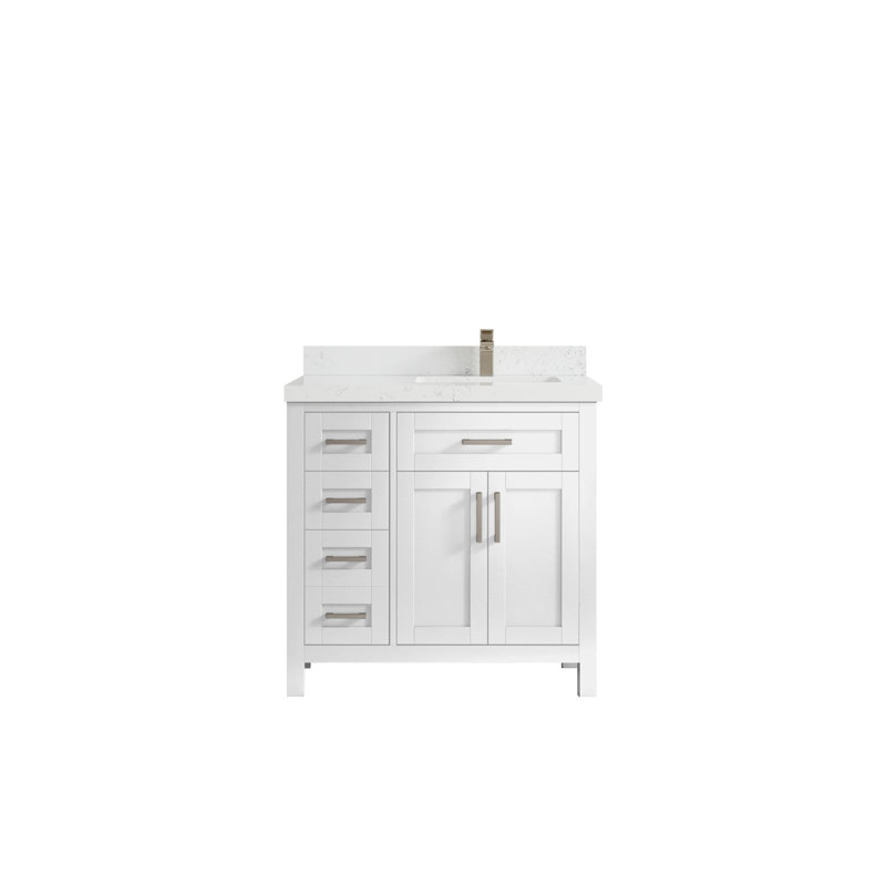 Ensemble de meuble-lavabo simple 36 po Gonneke, Empira blanc
