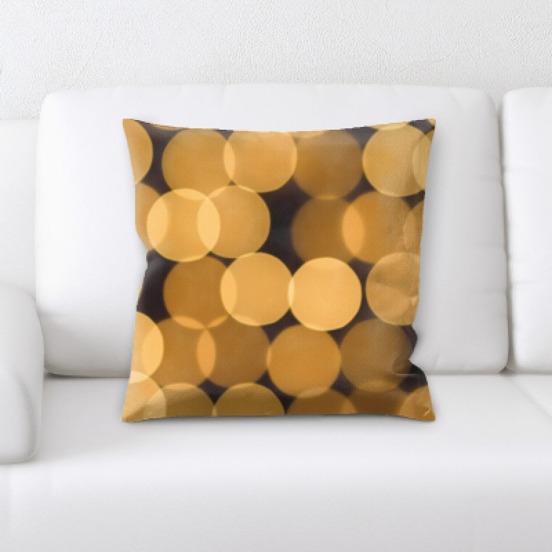 Polka Dots Microsuede Throw Pillow