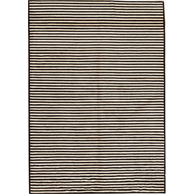Wool Striped Area Rug