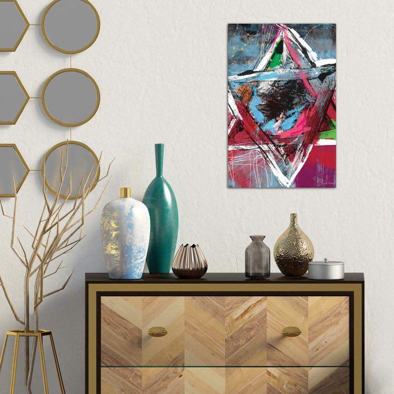 Star of David 1 Piece Wrapped Canvas Wall Art, 66.04 cm H x 45.72 cm W x 1.91 cm D