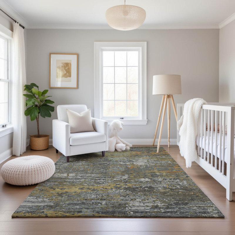 Premium Machine Washable Elize AMF1393 Modern Rug, Rectangle 10' x 14'