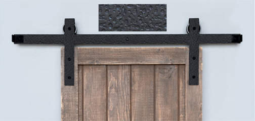 Square End Rolling Standard Single Track Barn Door Hardware Kit