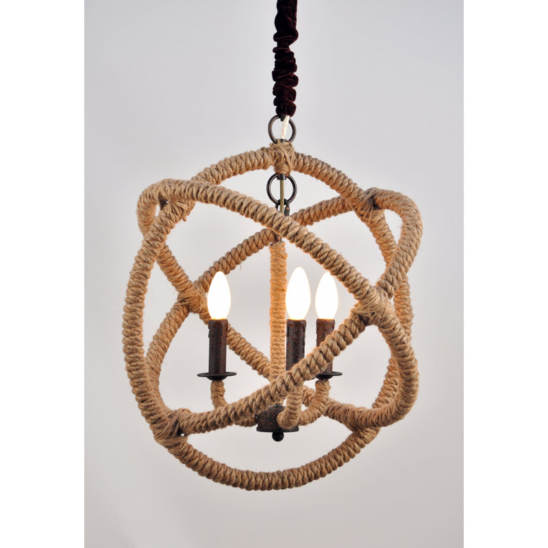 Lustre de globe de style bougie 3 lumières Goodridge