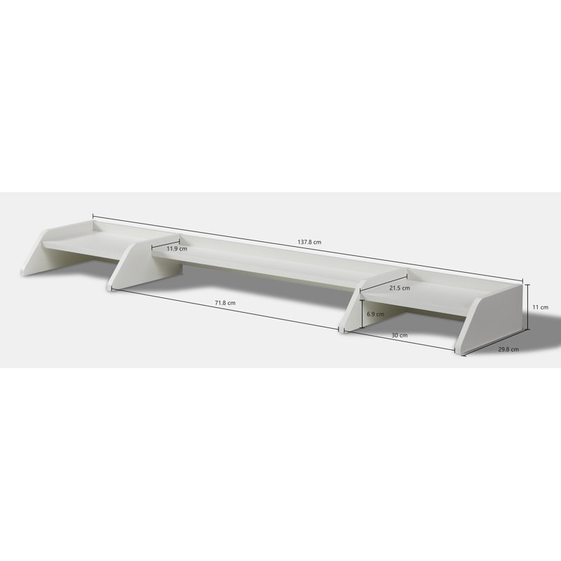 Standing Desk with Accessory Set, Desk Shelf and Desk Drawer, 140cm x 60cm, White