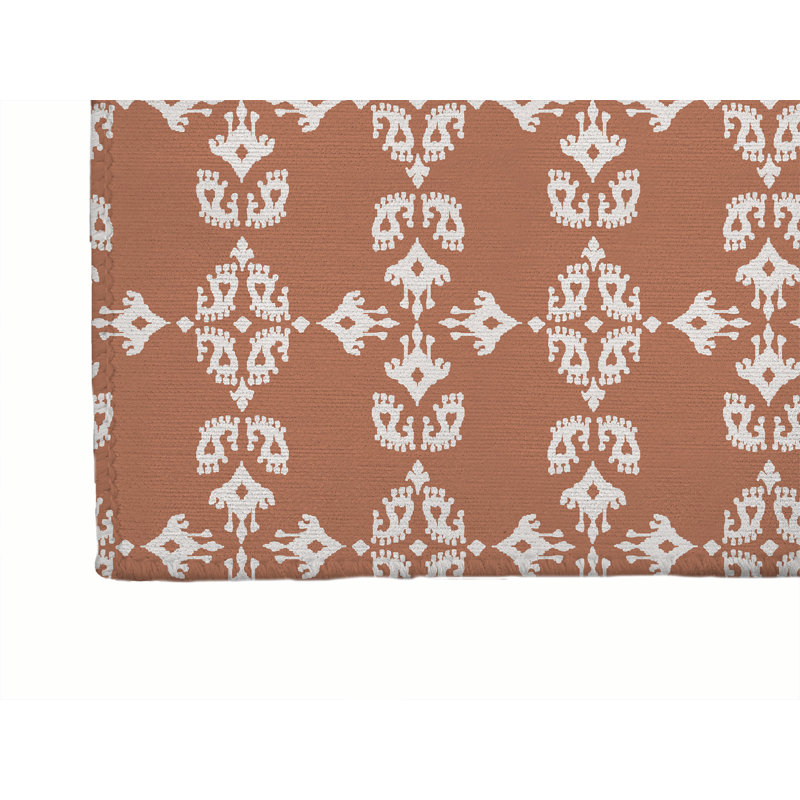 Tapis de cuisine Cassia, Terracotta, Rectangle 5 pi x 7 pi
