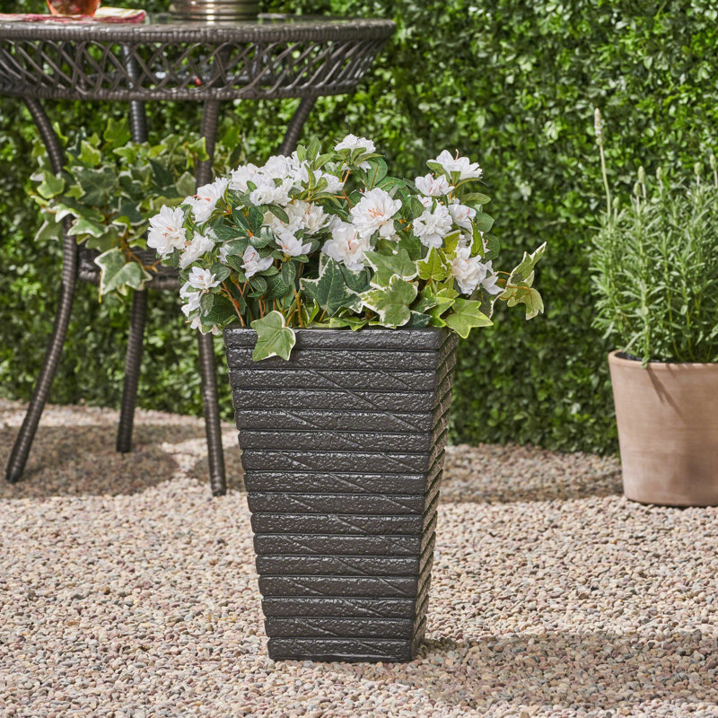 Pot à fleurs Shela, Noir