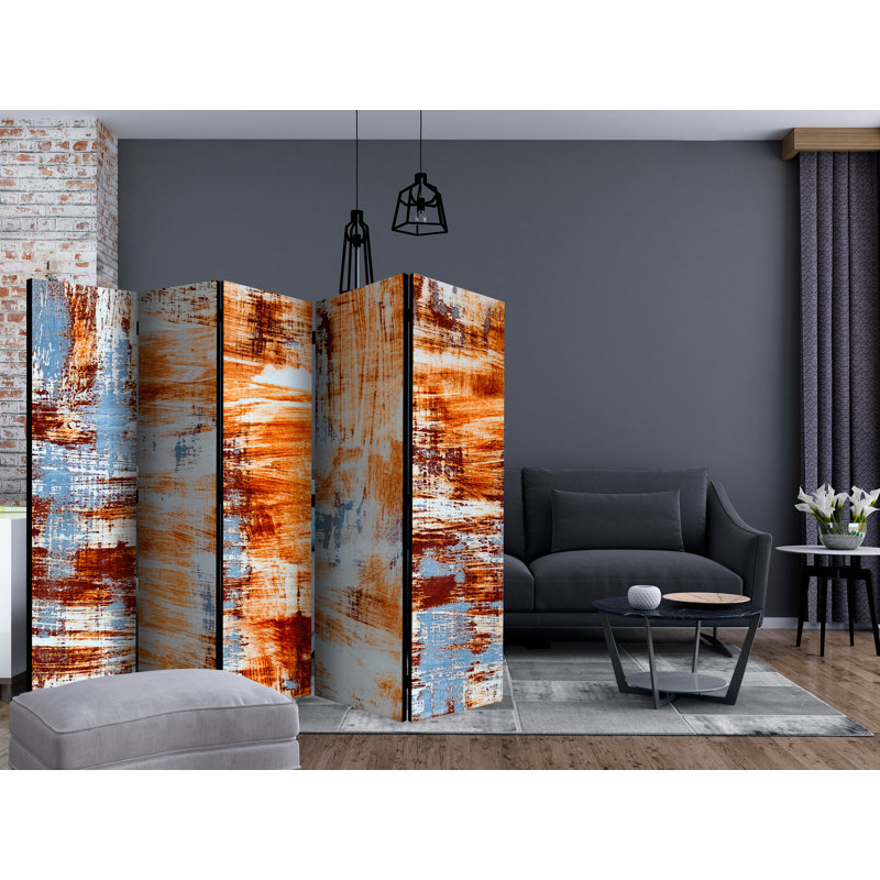 Gintas 225Cm W x 172Cm H 5 - Panel  Folding Room Divider