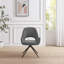 Lyla Luxury Fabric Upholstered Swivel Dining And Office Chair With Metal Legs-841133737