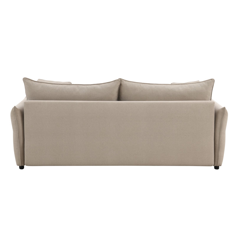 Murphy Sofa With Sleeper & Storage, Beige