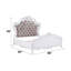 Élégant lit blanc très grand pour une chambre à coucher de style contemporain avec mélange de matériaux et système de lattes-222228486