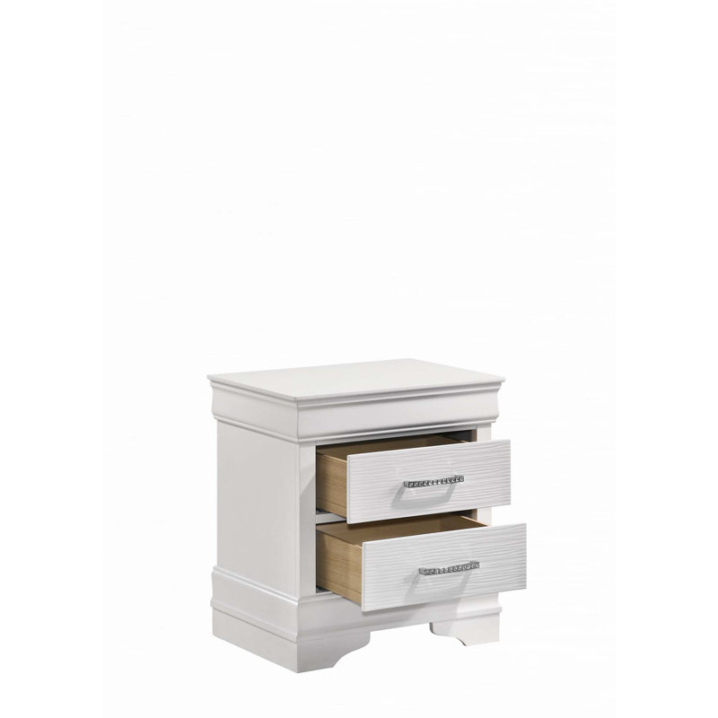 Ensemble de chambre à coucher standard 5 pièces Mayodan, Blanc, Grand