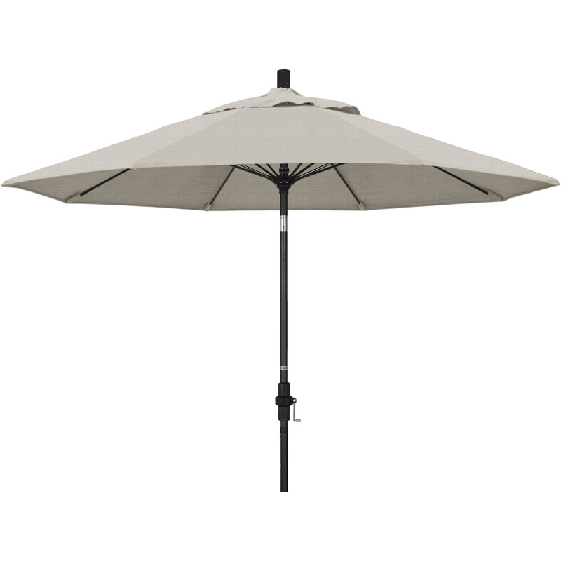 Parasol 9" Market, Performance granit tissé, Matted Black
