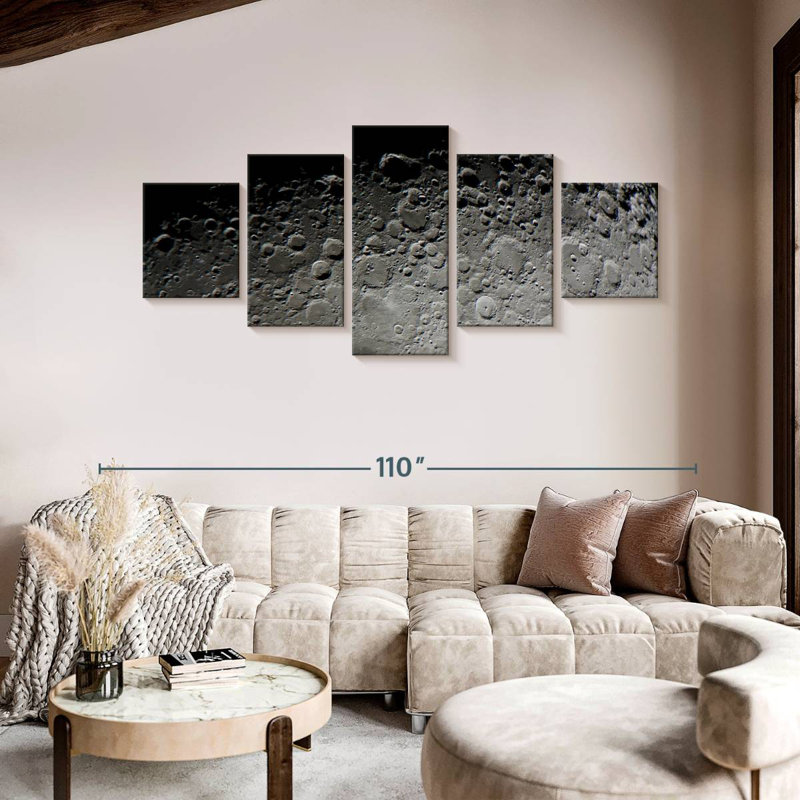 Moon Surface, 42" H x 92" W