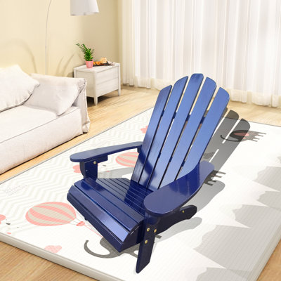 Chaise d'extérieur / d'intérieur bleu Populus Wood