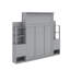 Grand lit escamotable avec tablettes, tiroirs et DEL-809206418