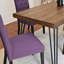 Ensemble de salle à manger 6 pièces Ashford, table de salle à manger en épingle à cheveux avec 4 chaises et banc, 4 options de couleurs (ensemble de salle à manger)-360006309