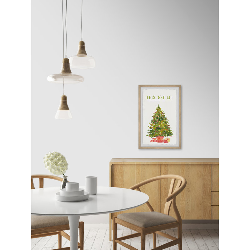 Light Up The Tree - Single Picture Frame Print, 45cm H x 38cm W x 3.81cm D