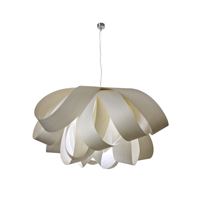 Agatha 1 - Light Pendant, Ivory White, E26 Base, 14.6" H x 30" W x 30.7" D
