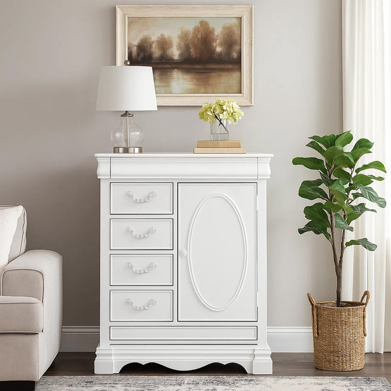 Commode à 1 porte et 6 tiroirs Brooke