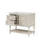 Ensemble de meuble-lavabo 36 po avec ensemble de meuble-lavabo, lavabo en céramique encastré, ensemble de meuble-lavabo autoportant avec 4 tiroirs, armoire de salle de bain avec cadre en bois massif, beige