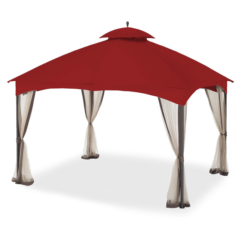 Auvent de remplacement pour pavillon de jardin Massillon Biscayne Bellagio, Cinabre