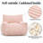 Compression 41.8“W Large Corduroy Bean Bag Chair Filled Memory Sponge-1888231727