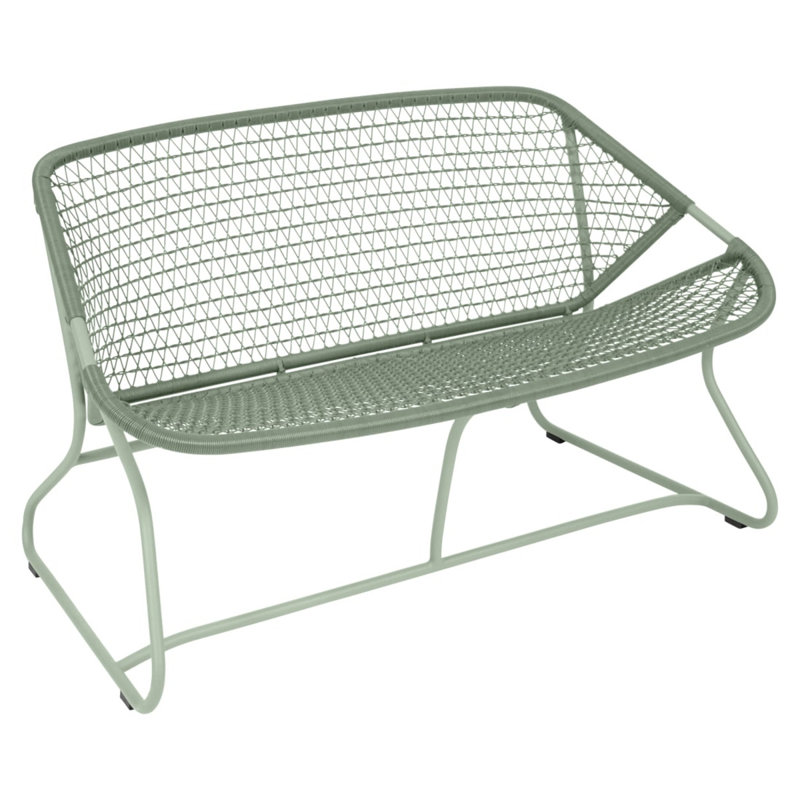Banc de jardin en aluminium des années 60, Cactus