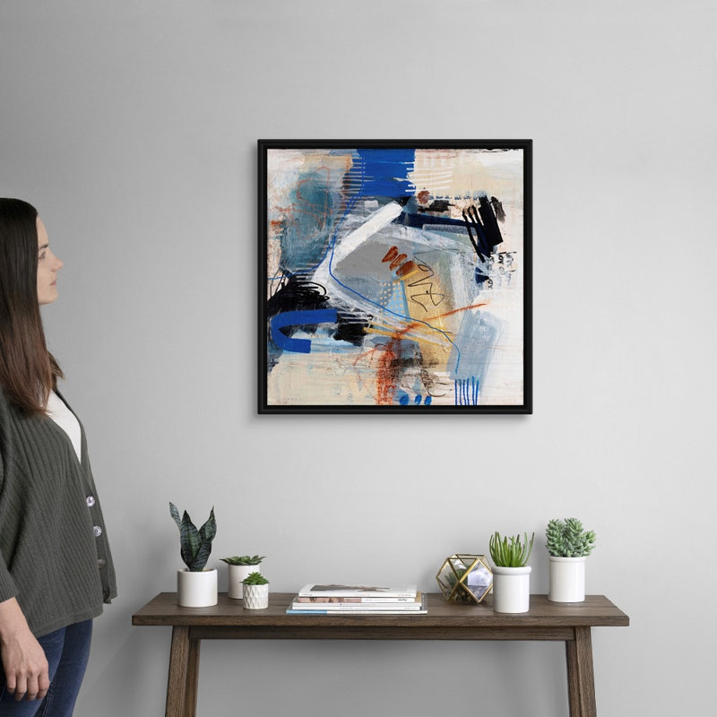 «Always Love III» par B. Robert - reproduction d'art, Toile avec cadre noir, H 26 po x l 26 po x P 1,75 po