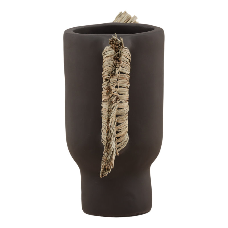 Umberly Vase Brown Large, 15.35" H x 19.29" W x 7.48" D