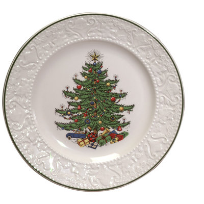 Leyte 8.25" Dickens Embossed Round Salad Plate