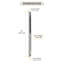 Brixwell 60-241 Caniveau de fenêtre d'équilibre 25 po de longueur sans guide de châssis en aluminium