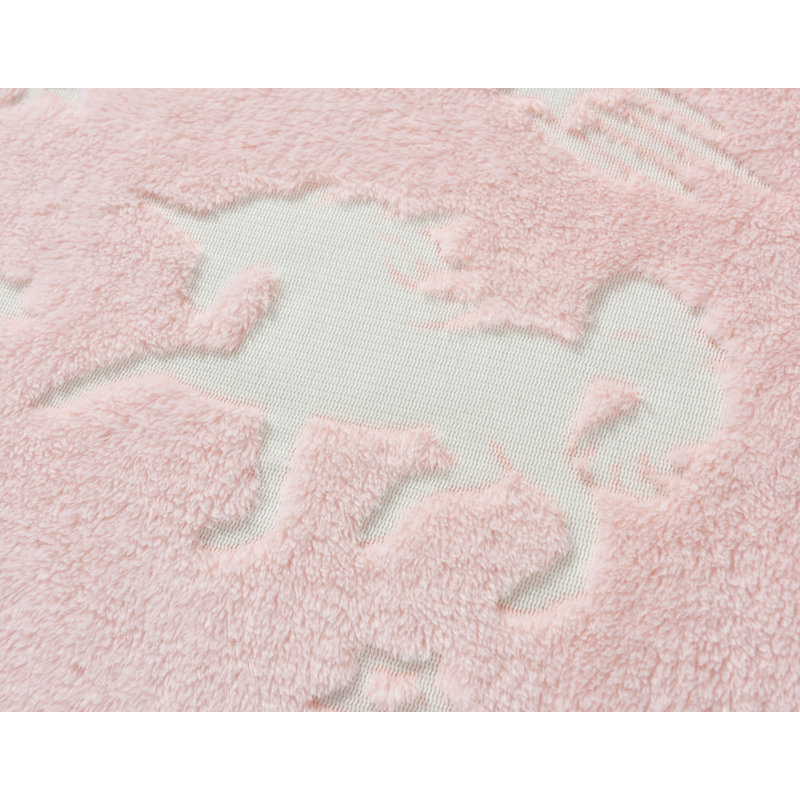 Velosso Glow In The Dark Cosy Teddy Soft Unicorn Pink Duvet Set, 135cm L x 200cm W