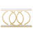 55.11” Modern White & Gold Faux Marble Console Table For Entryway Sofa Table
