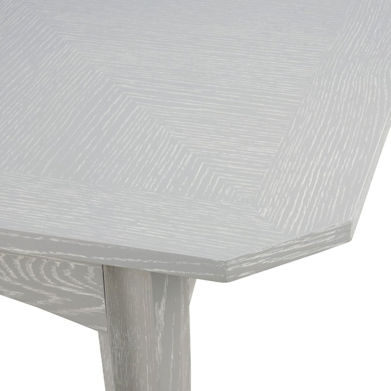 Bertram Oak Extendable Dining Table, Soft Gray