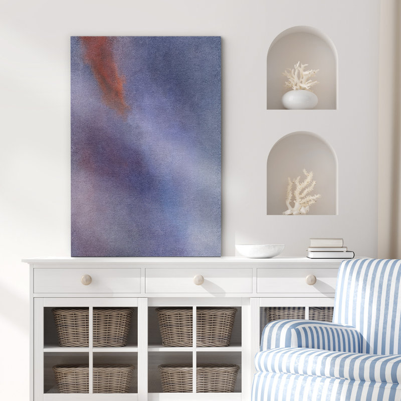 «Mauve et rouille», reproduction d'art sur toile encadrée, H 24 po x l 16 po x P 1,5 po, Toile tendue