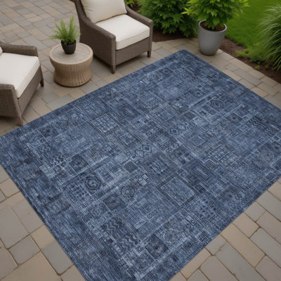 Machine Washable Indoor/Outdoor Chantille ACN2805 Global Rug