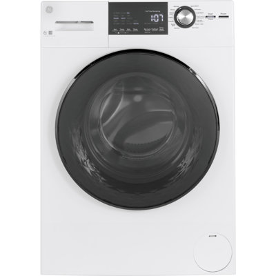 GE Appliances 2.4 Cubic Feet Energy Star High Efficiency Front Load Washer with Steam Wash