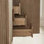 Meuble-lavabo de salle de bain autoportant 36 po entièrement assemblé en bois massif avec plateau blanc d'ingénierie entièrement assemblé