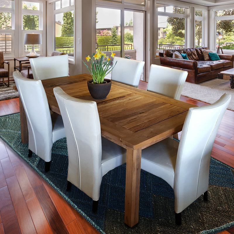 Solid Wood Dining Table, 31" H x 79" L x 40" W