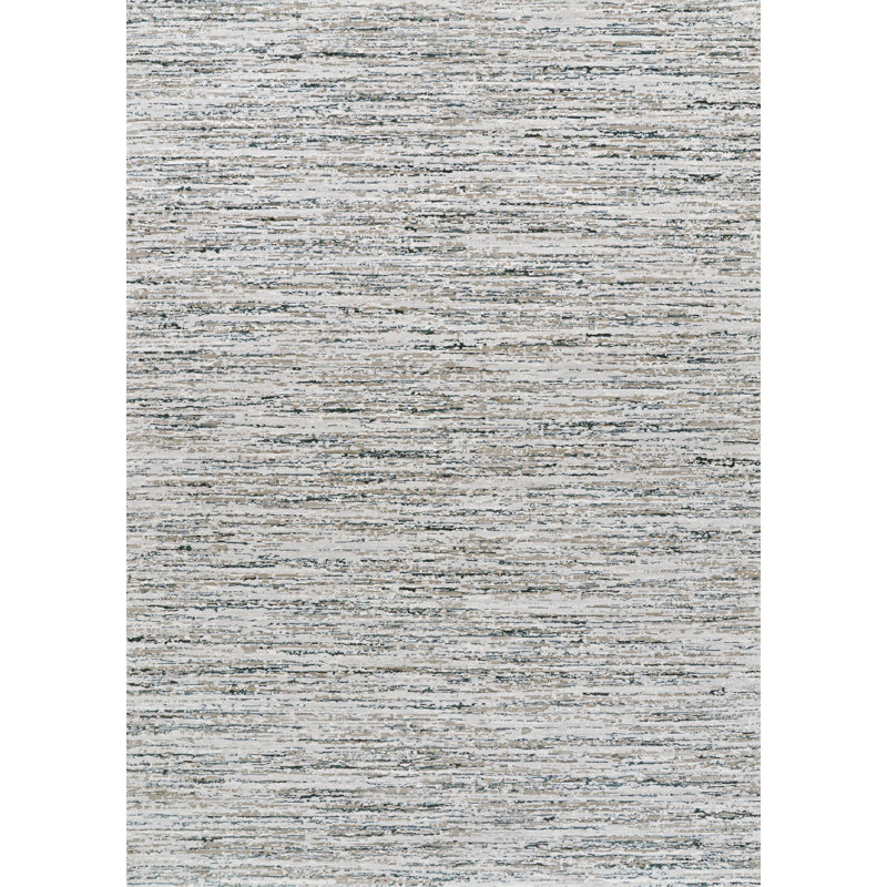 Tapis décoratif abstrait Ivy Bronx, Rectangle 6 pi 6 po x 9 pi 6 po