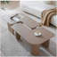 Ensemble de 2 tables basses modulaires modernes, tables de ferme à combinaison libre avec peinture multicouche, table d'appoint pour canapé, tables d'angle polyvalentes pour le salon, kaki-125533070
