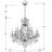 Weekes 13 - Light Glass Dimmable Classic / Traditional Chandelier-20319665-20319668