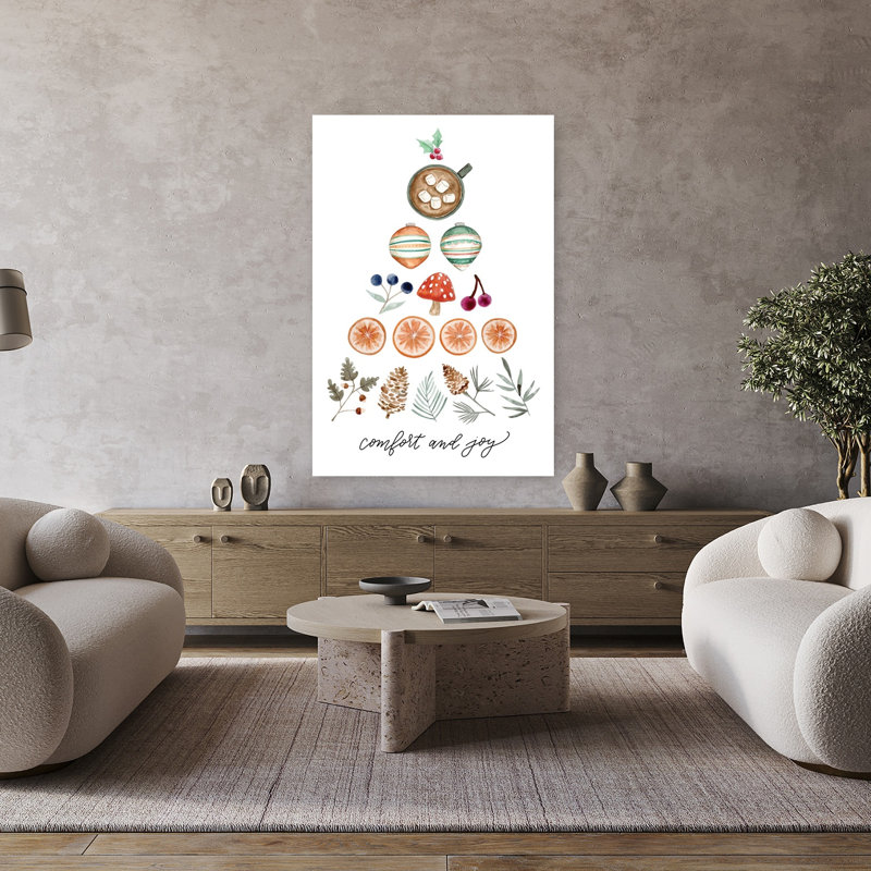 Cozy Christmas Vibes, arbre de Noël contemporain, pin, architecture naturelle, art, H 48 po x l 32 po