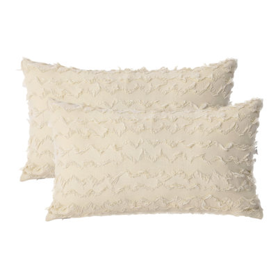 Carstaffney Jacklynn Cotton Lumbar Rectangular Pillow Cover