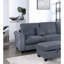 Ensemble de canapé modulaire contemporain gris foncé 3 pièces-410534572