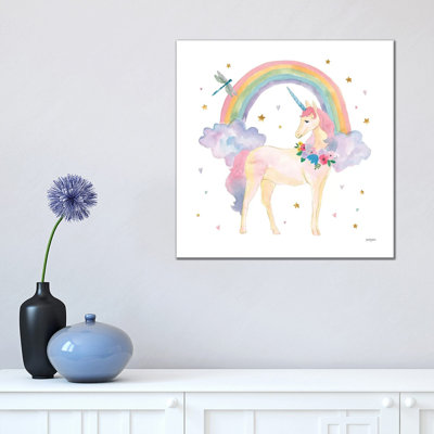 Magical Friends I Dragonfly 1 Piece Wrapped Canvas Painting