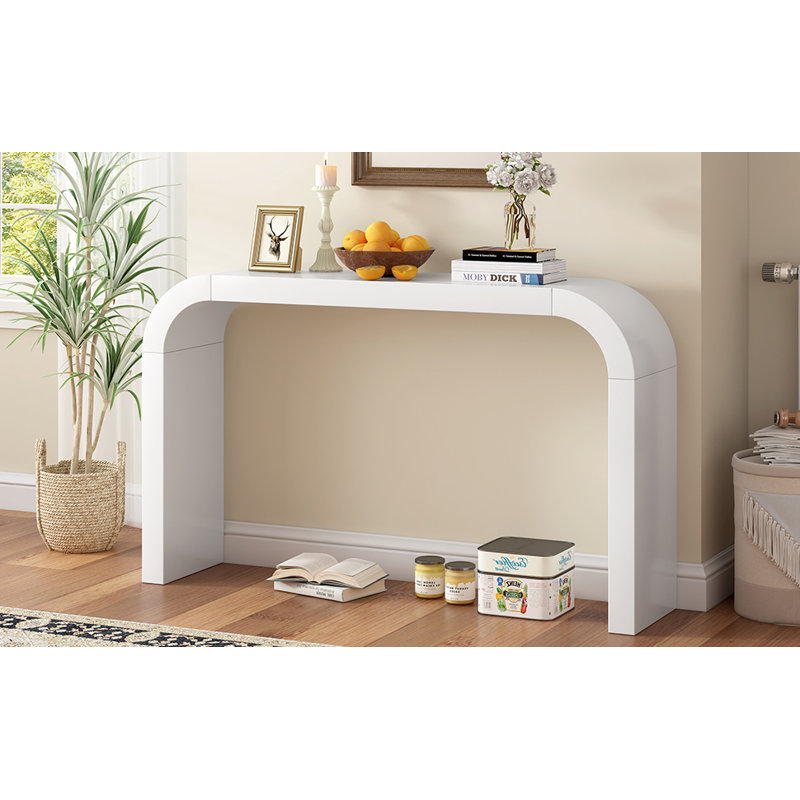 Console moderne minimaliste pour le salon, Blanc