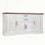 Farmhouse Barn Door Storage Cabinet with Drawers and Door Rack-1860636212